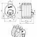 Печь отопительная ВЕЗУВИЙ АОГТ 01 С (Ø120мм) 200м3
