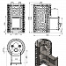 Печь для бани Эверест "Steam Master" 38 INOX (320M) диаметр дымохода: 115 мм